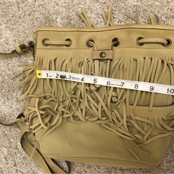 Patricia Nash Tan Fringed Crossbody Bag - Picture 10 of 11